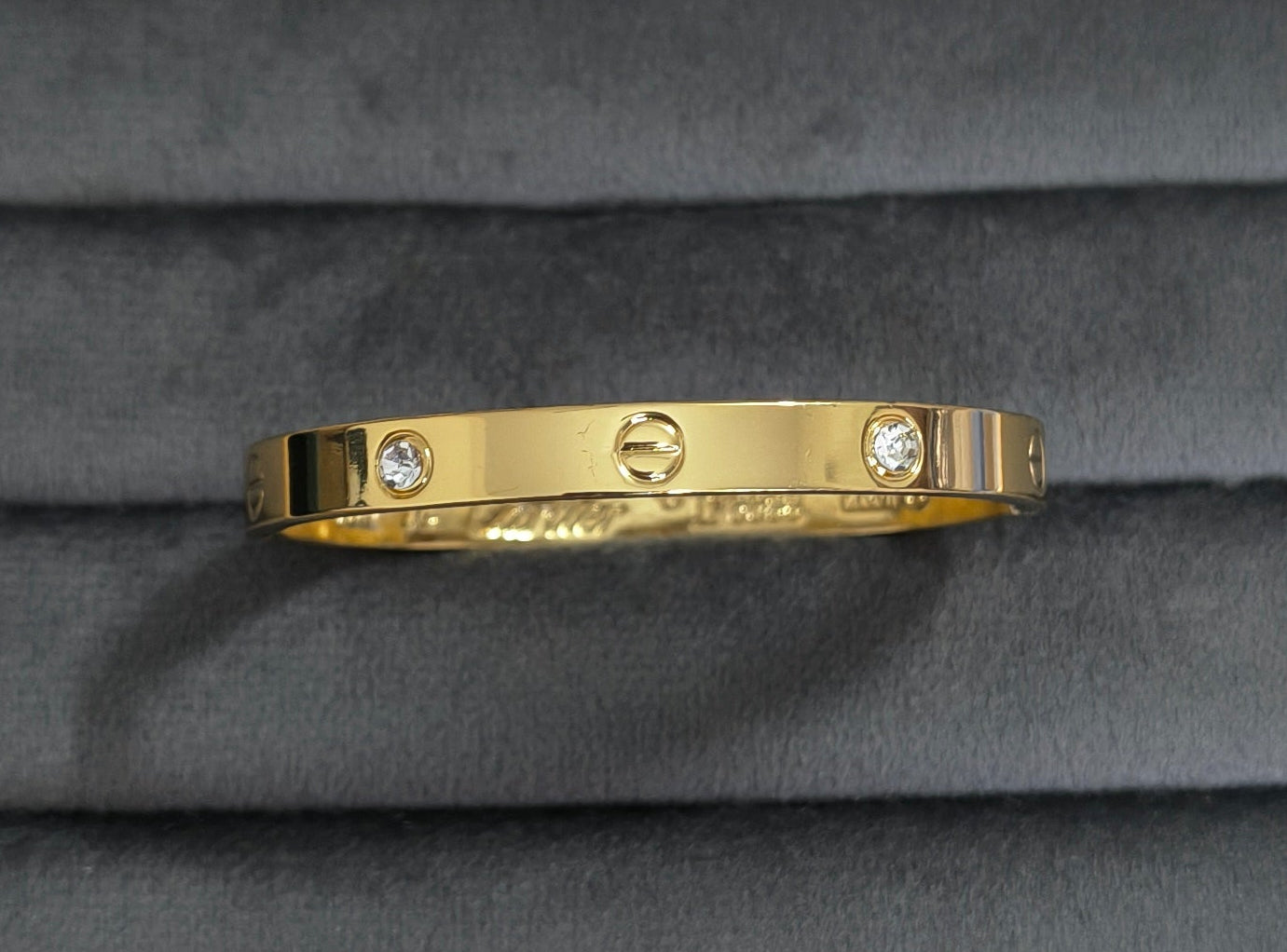 Antitarnish Babysize Timeless Love Bracelet 18K Gold Plated