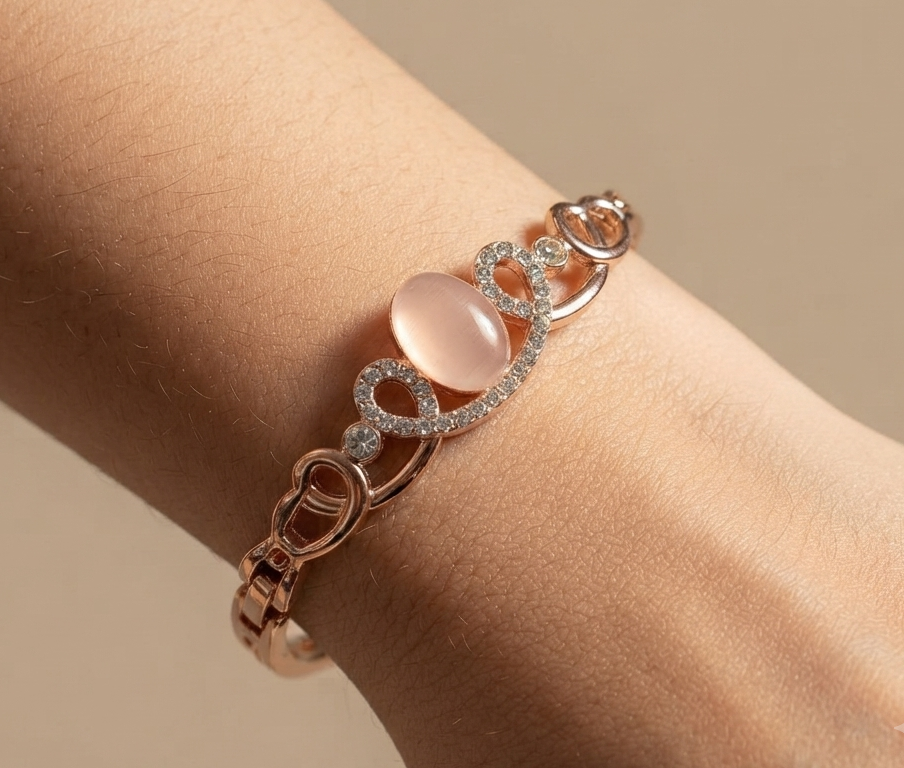 Antitarnish Bracelet Link Style 18K Gold Plated