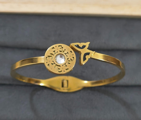 Antitarnish Classic Butterfly Bracelet 18K Gold Plated