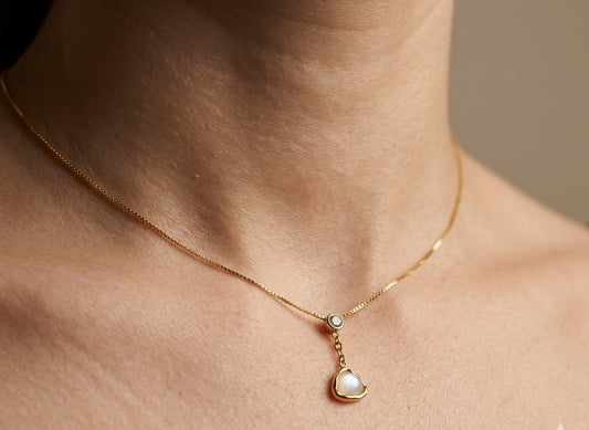 Antitarnish Dainty Charm Necklace 18K Gold Plated
