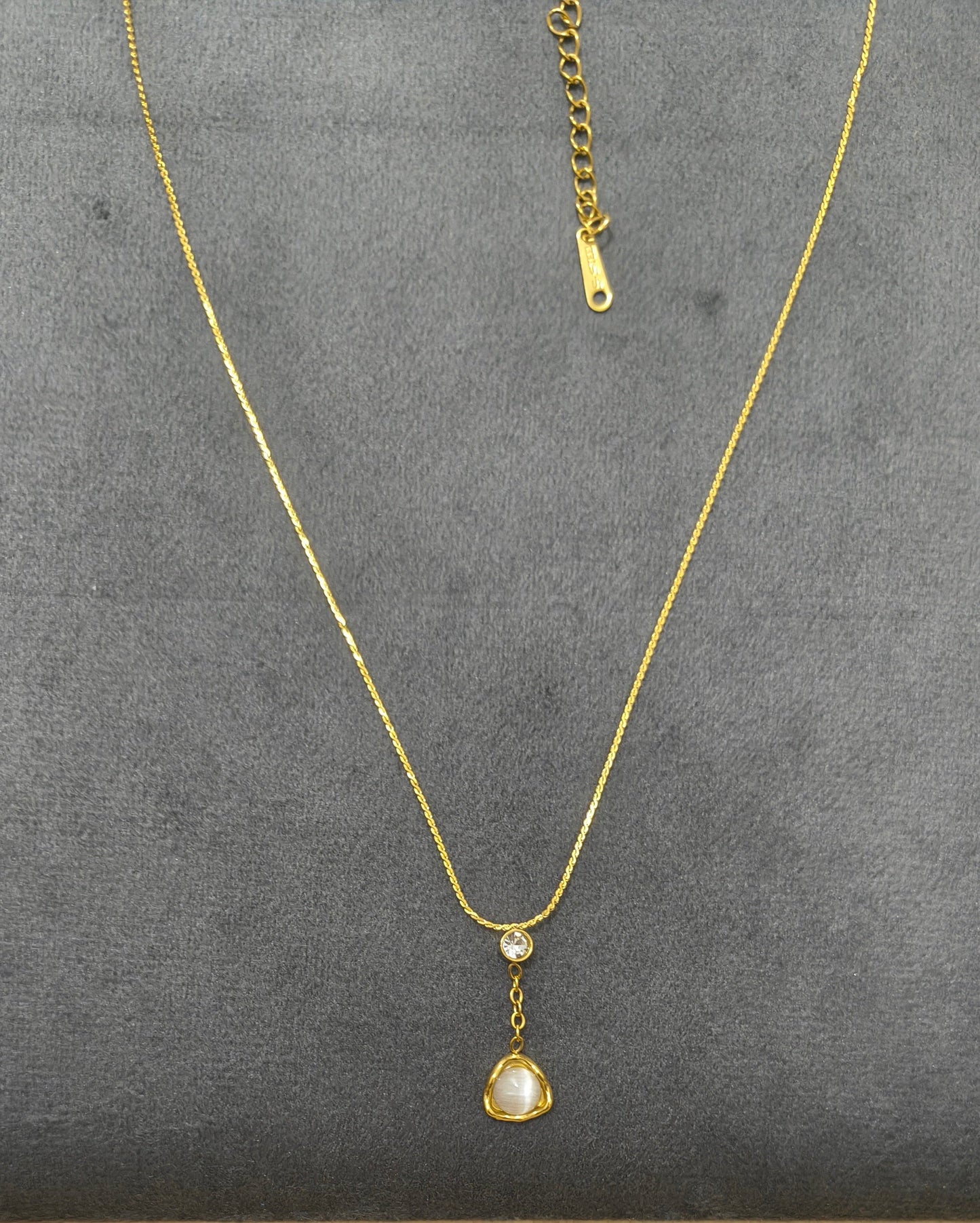 Antitarnish Dainty Charm Necklace 18K Gold Plated