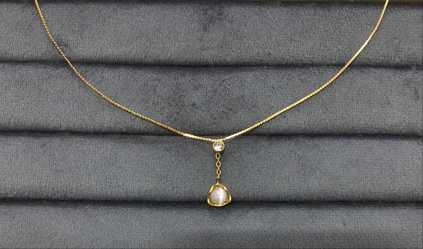 Antitarnish Dainty Charm Necklace 18K Gold Plated