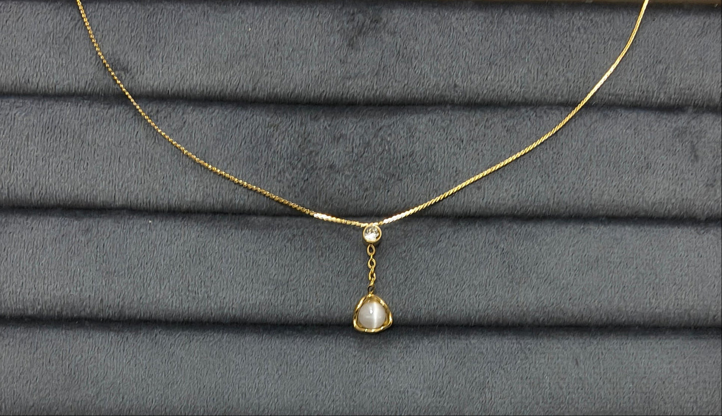 Antitarnish Dainty Charm Necklace 18K Gold Plated