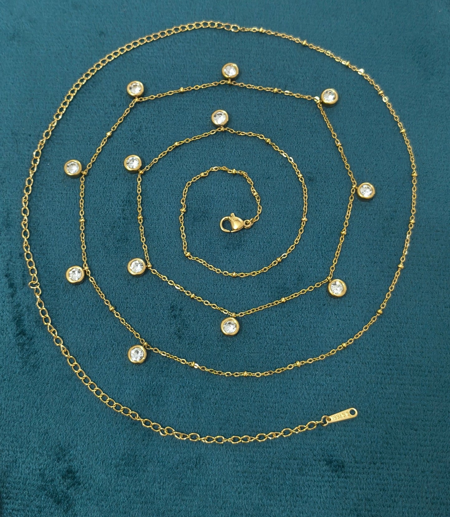 Antitarnish Dainty Charms Waist Chain 18K Gold Plated