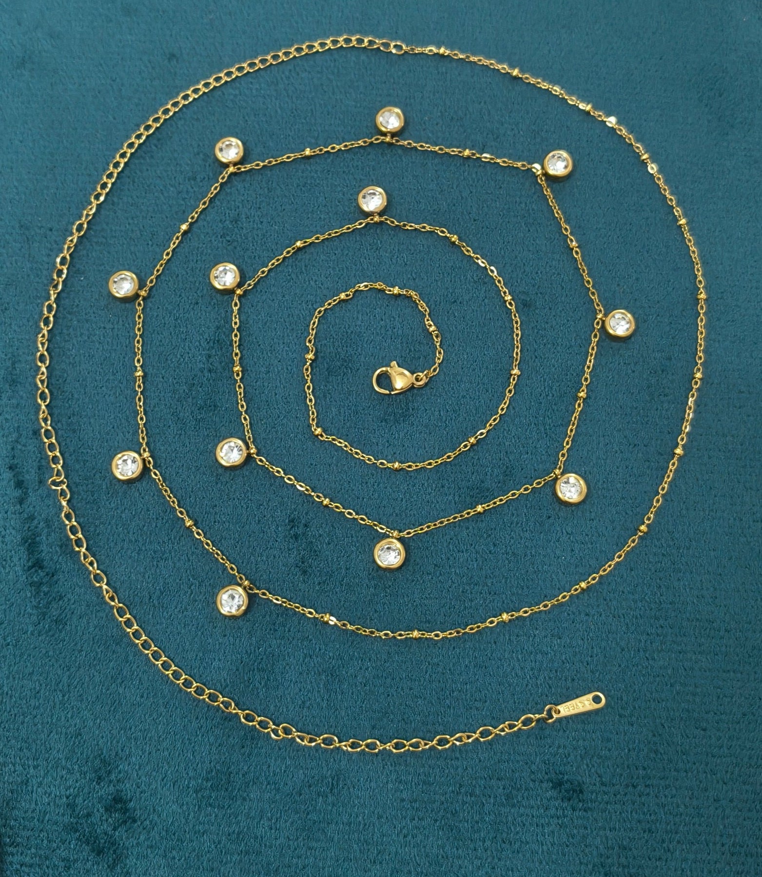 Antitarnish Dainty Charms Waist Chain 18K Gold Plated