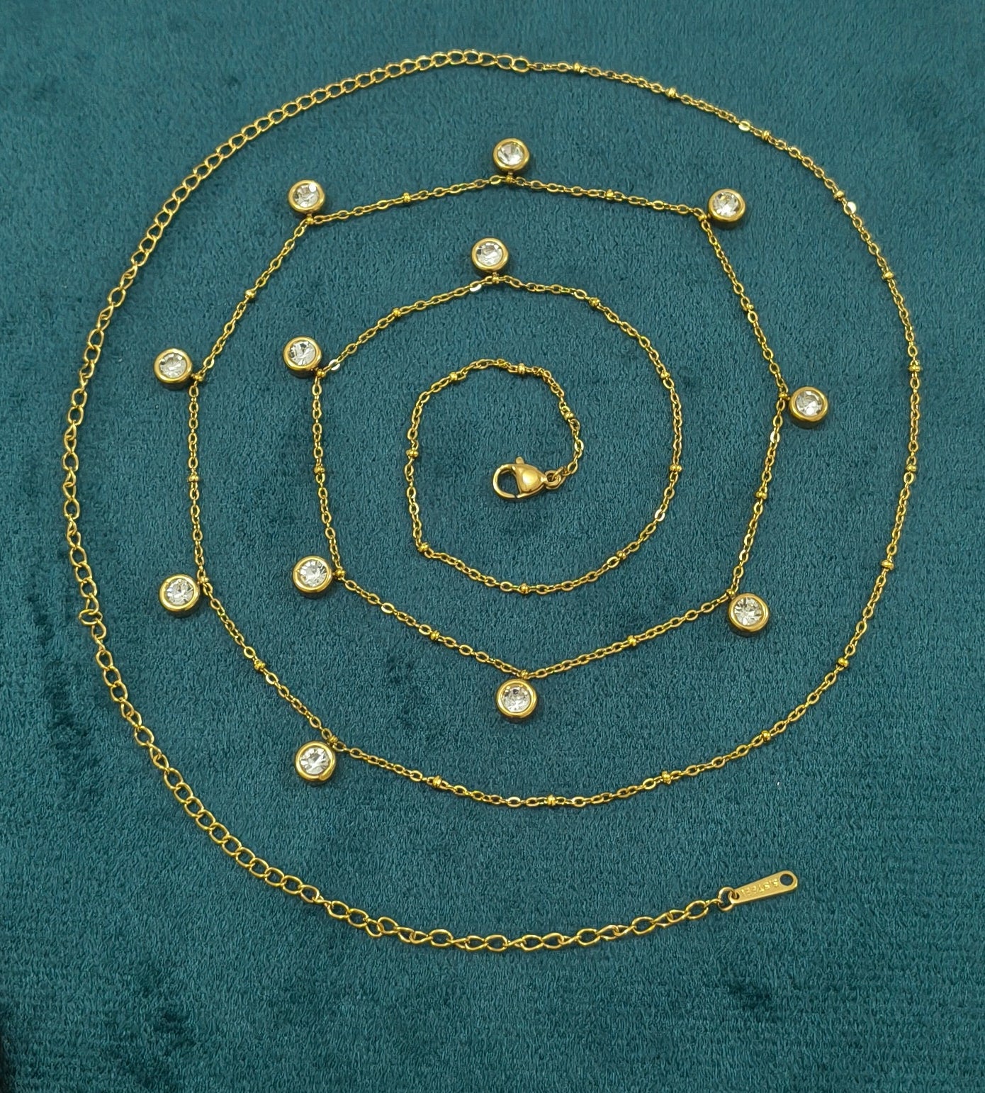 Antitarnish Dainty Charms Waist Chain 18K Gold Plated