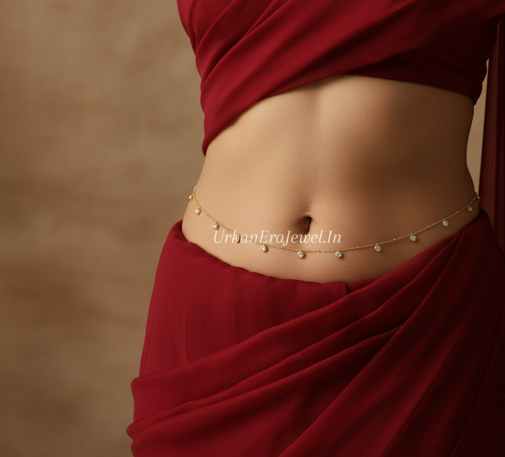 Antitarnish Dainty Charms Waist Chain 18K Gold Plated