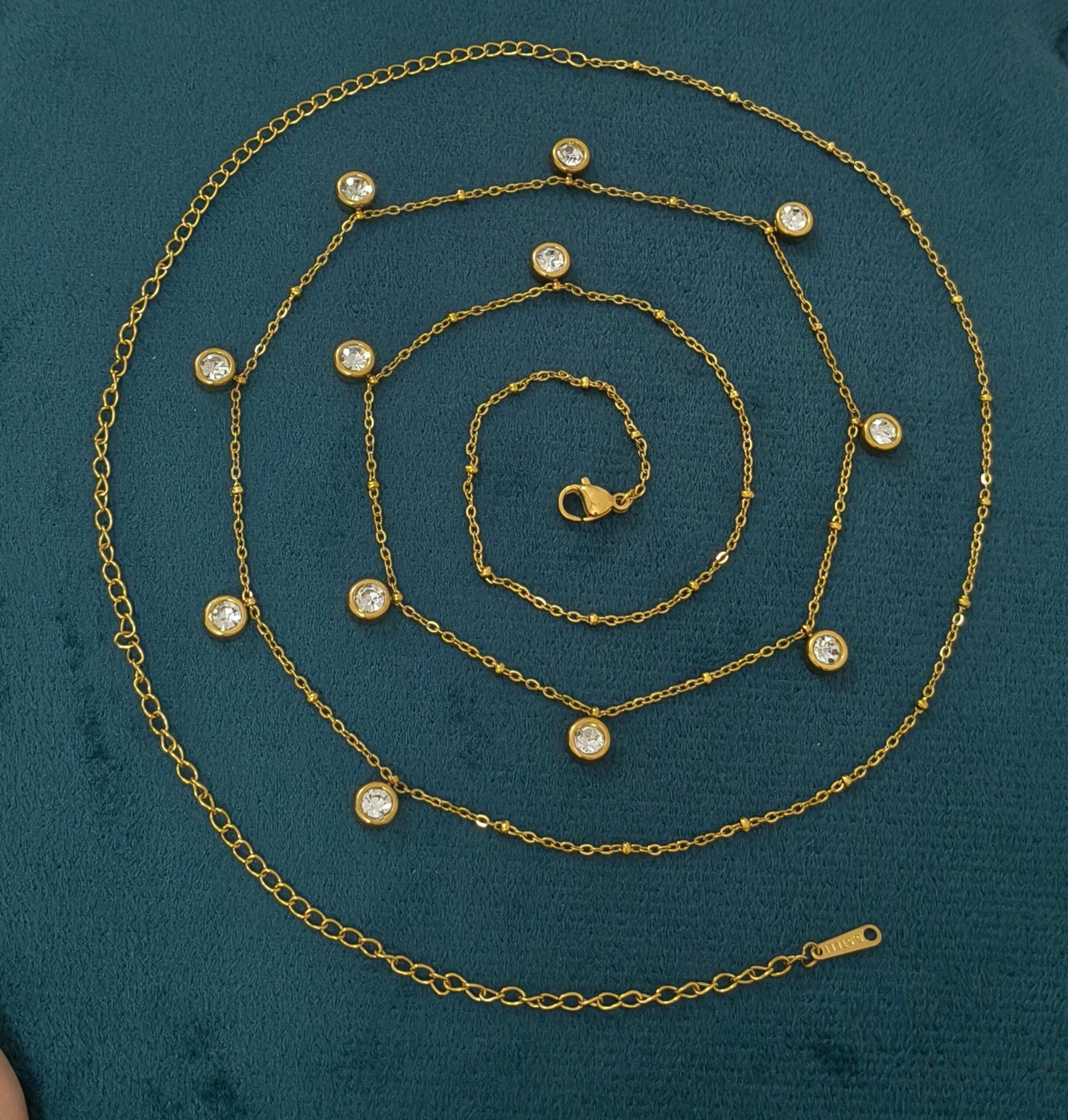 Antitarnish Dainty Charms Waist Chain 18K Gold Plated