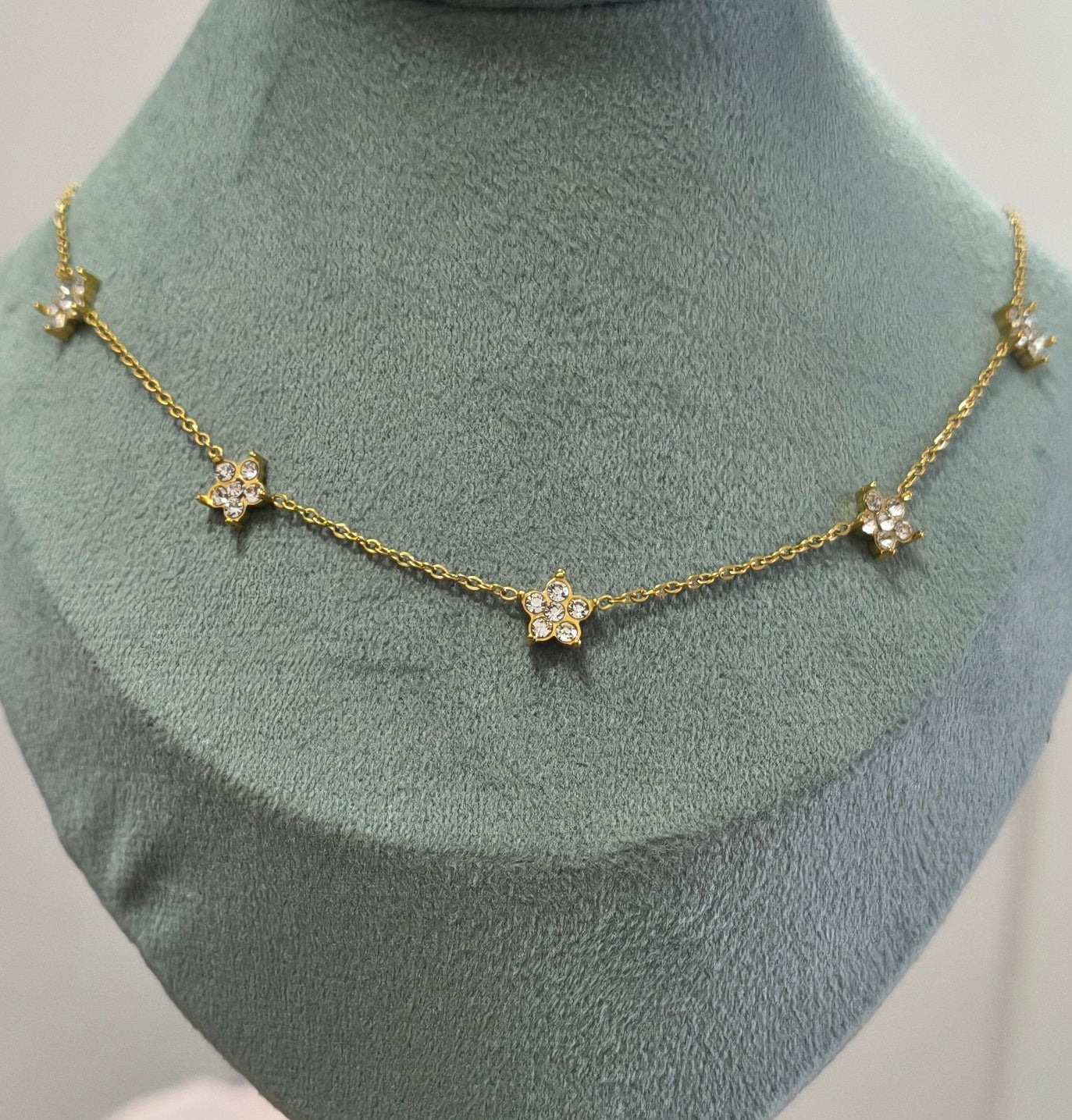 Antitarnish Dainty Golden Star Necklace 18K Gold Plated