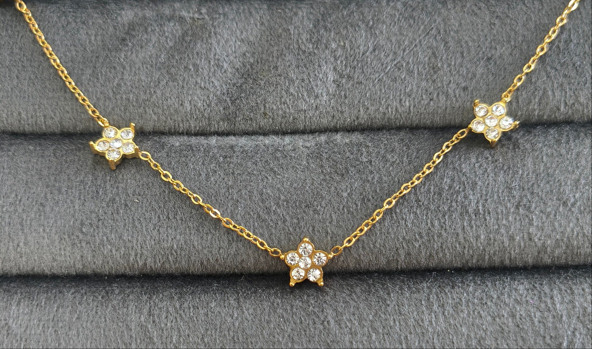 Antitarnish Dainty Golden Star Necklace 18K Gold Plated