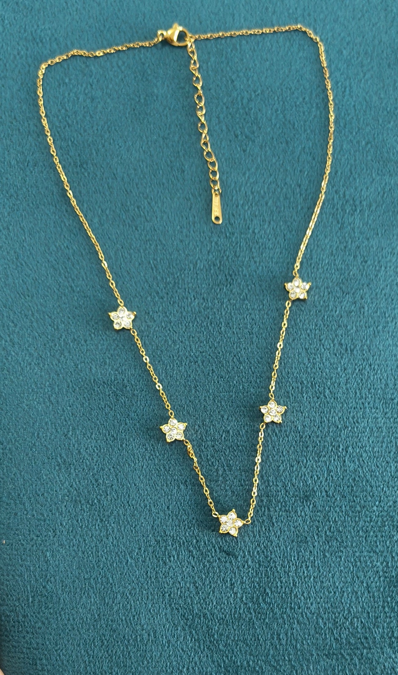 Antitarnish Dainty Golden Star Necklace 18K Gold Plated