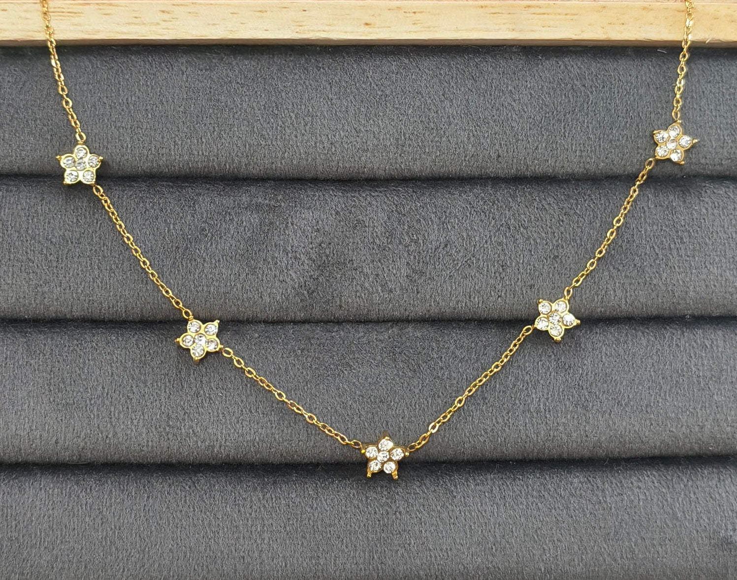Antitarnish Dainty Golden Star Necklace 18K Gold Plated