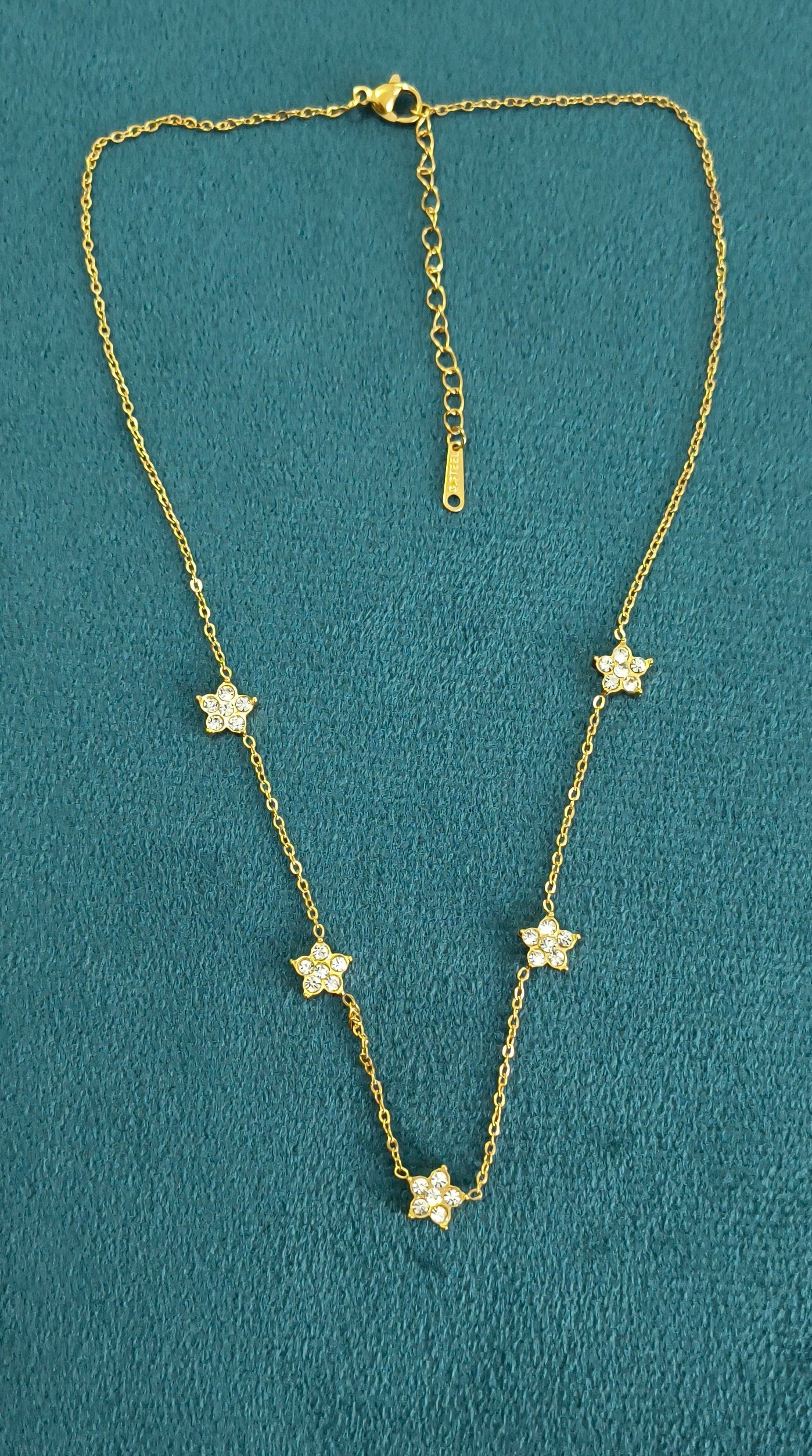 Antitarnish Dainty Golden Star Necklace 18K Gold Plated