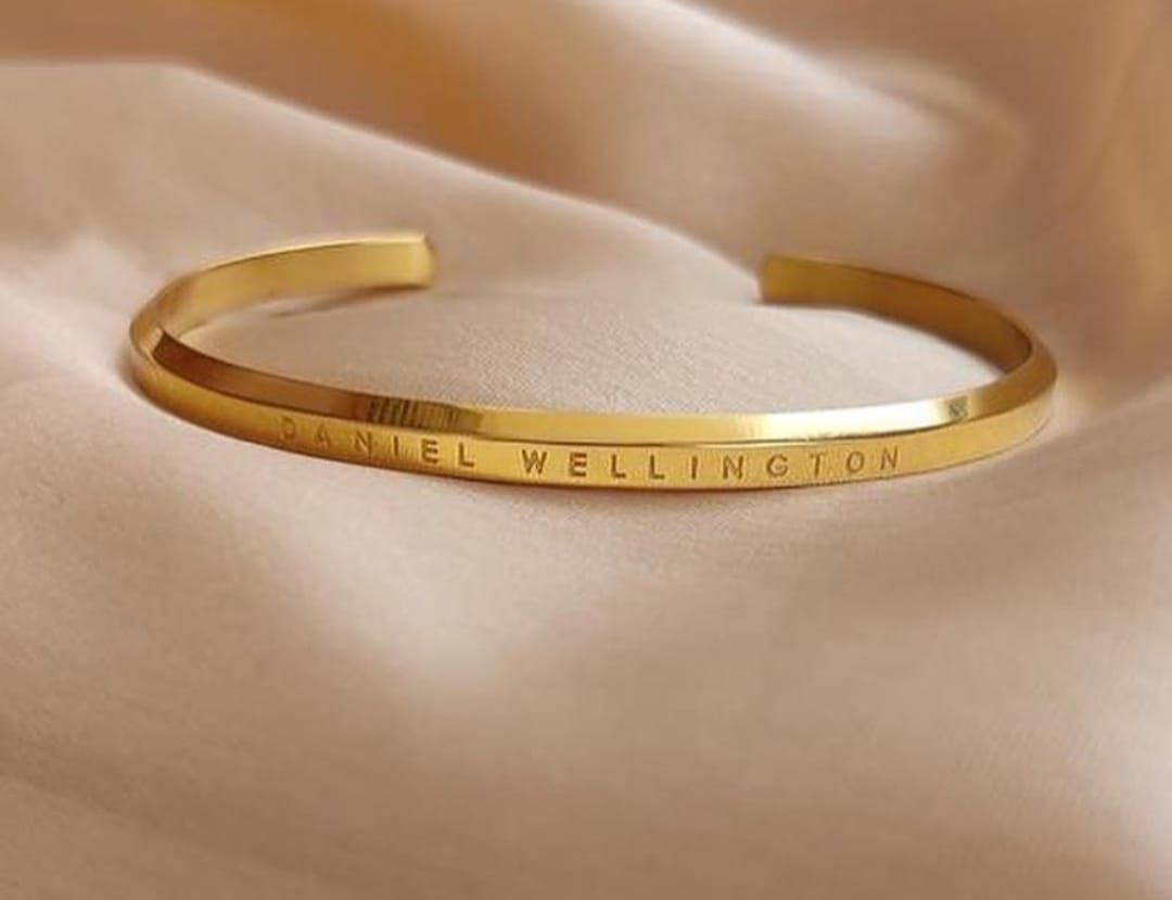 Antitarnish Daniel Wellington Bangle Bracelet 18K Gold Plated
