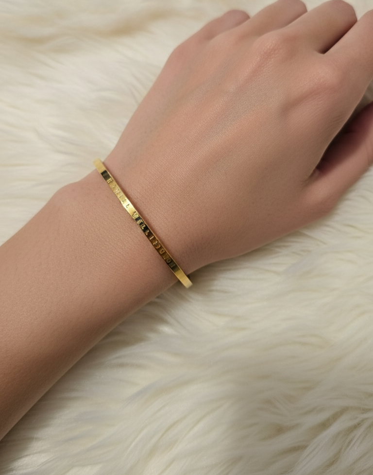 Antitarnish Daniel Wellington Bangle Bracelet 18K Gold Plated