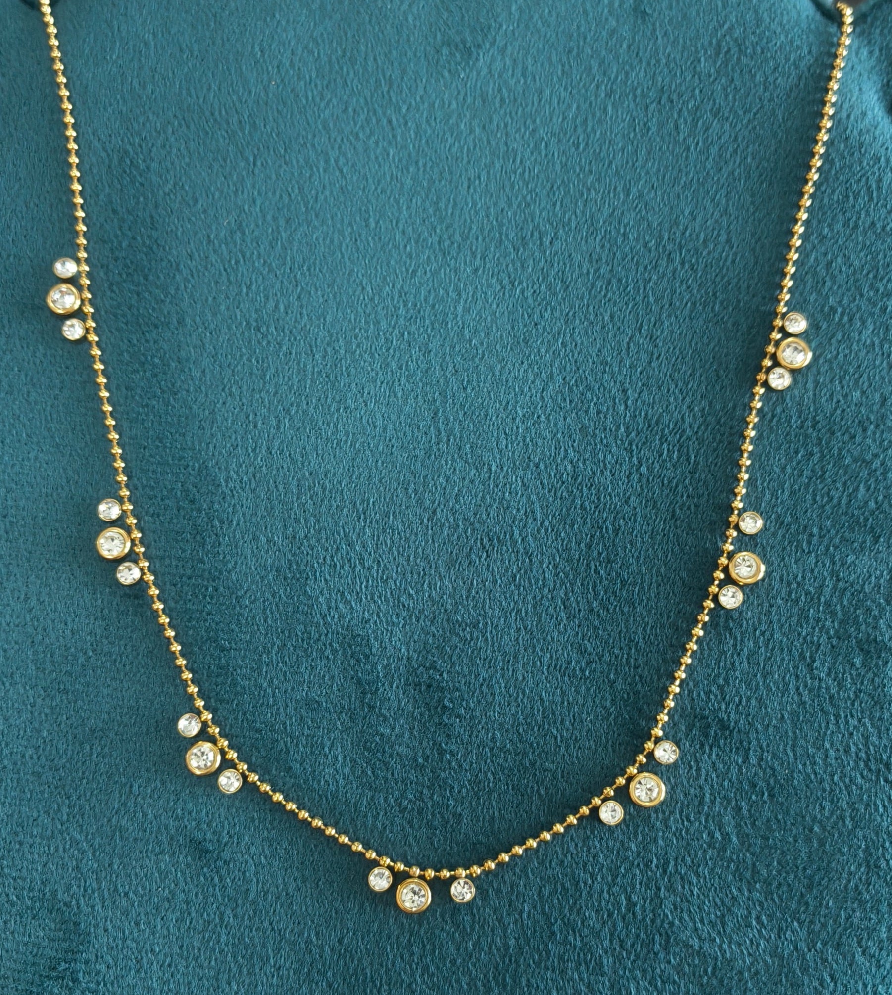 Antitarnish Dazzling Beads Waist Chain 18K Gold Plated