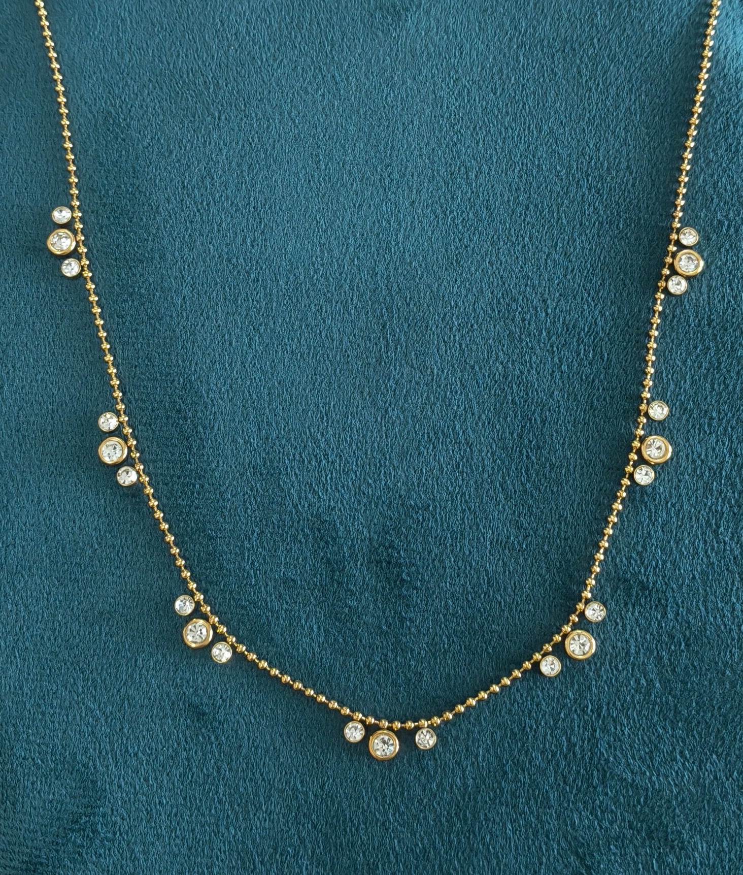 Antitarnish Dazzling Beads Waist Chain 18K Gold Plated