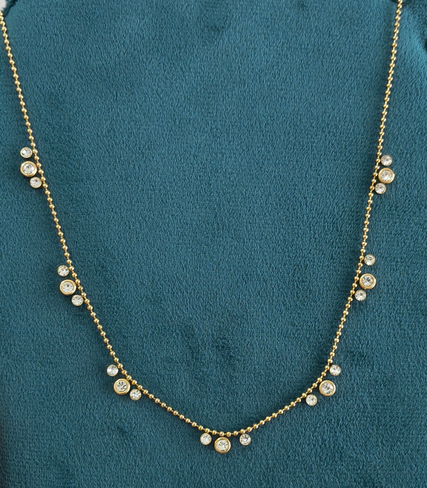 Antitarnish Dazzling Beads Waist Chain 18K Gold Plated