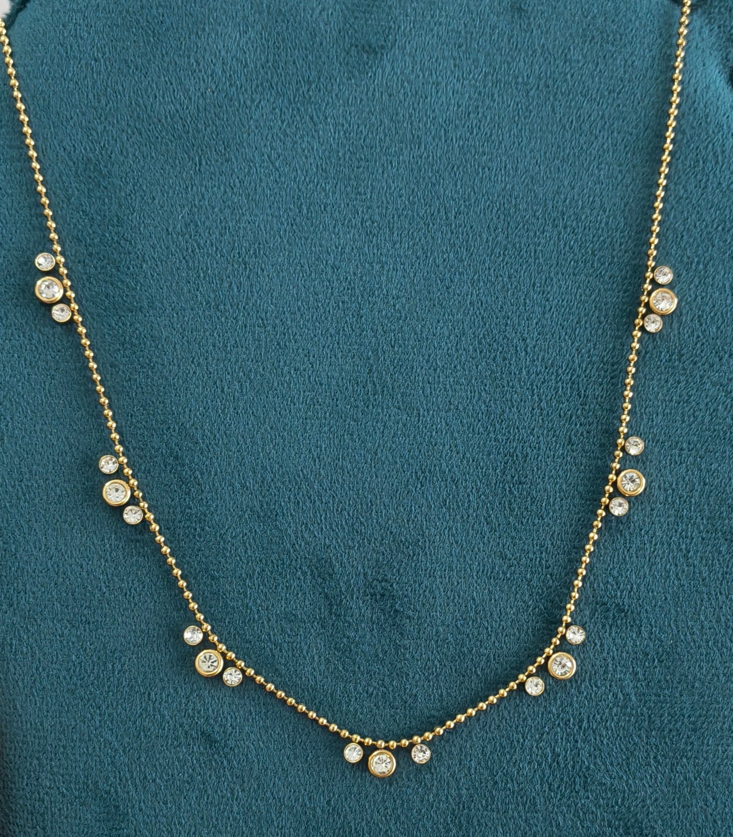 Antitarnish Dazzling Beads Waist Chain 18K Gold Plated