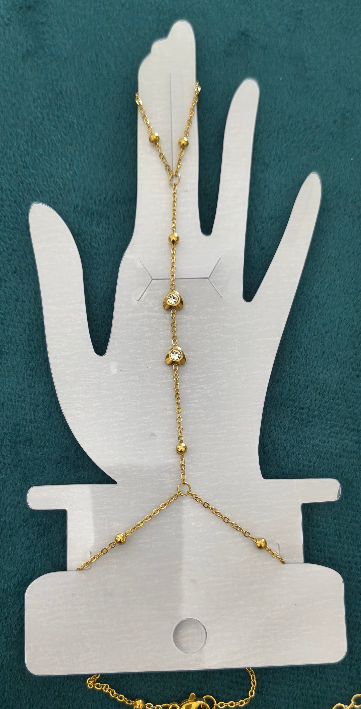 Antitarnish Delicate Hand Chain Bracelet 18K Gold Plated