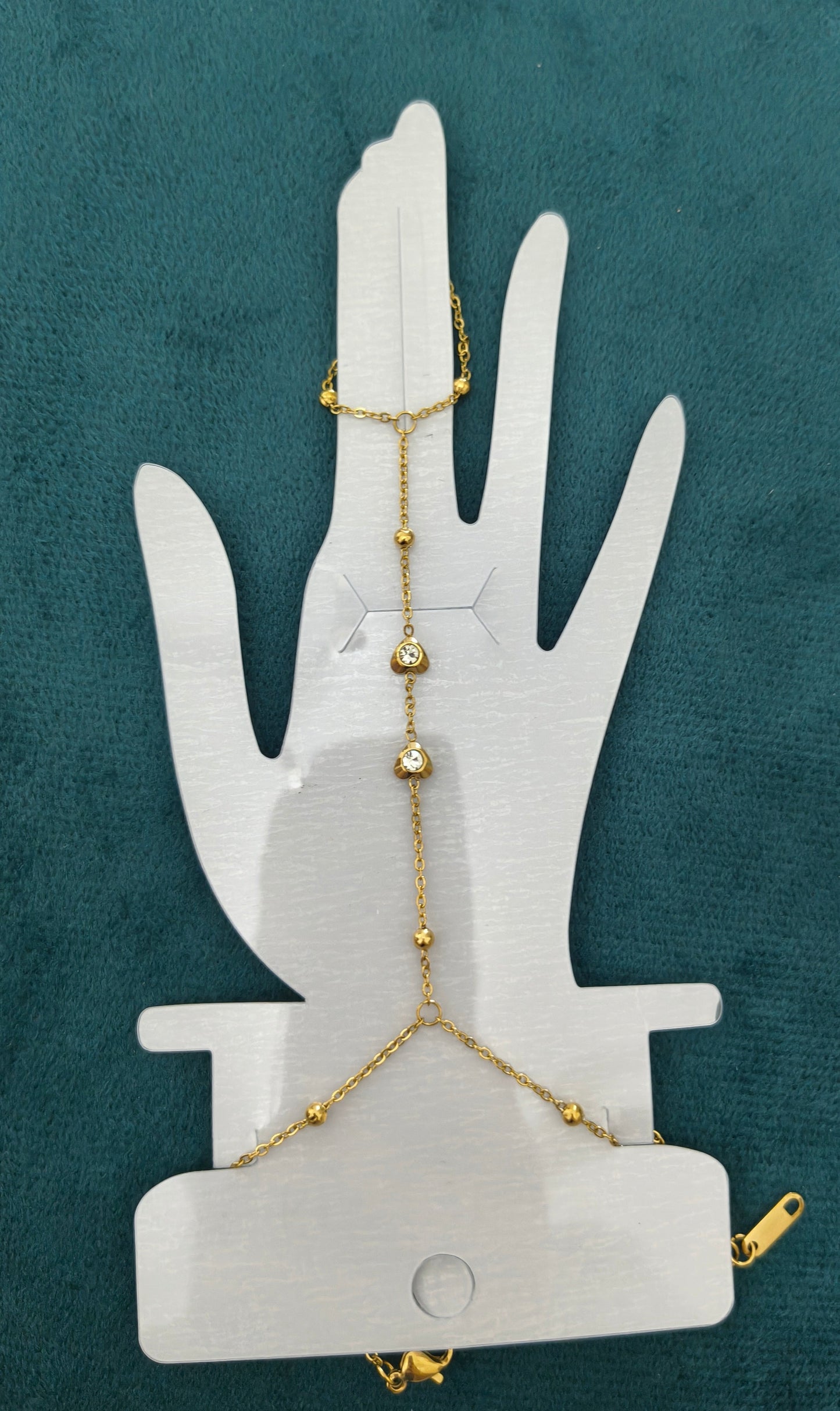 Antitarnish Delicate Hand Chain Bracelet 18K Gold Plated