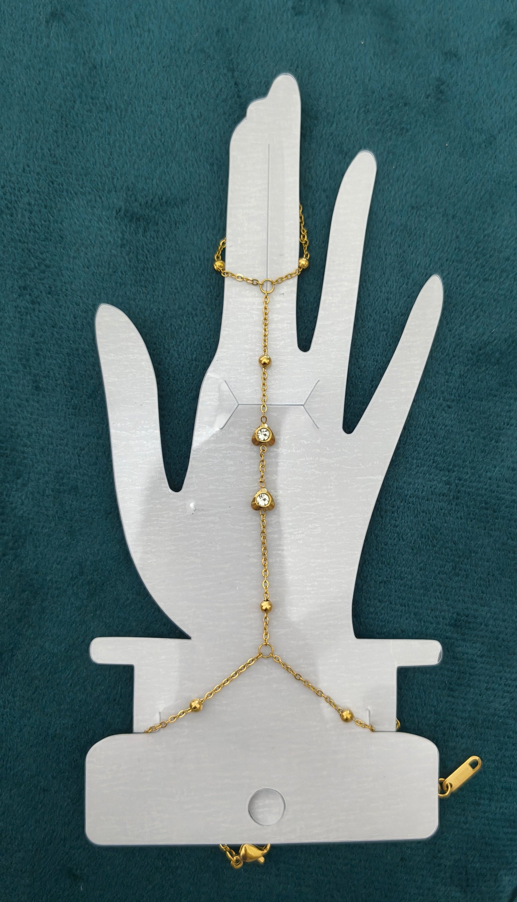 Antitarnish Delicate Hand Chain Bracelet 18K Gold Plated