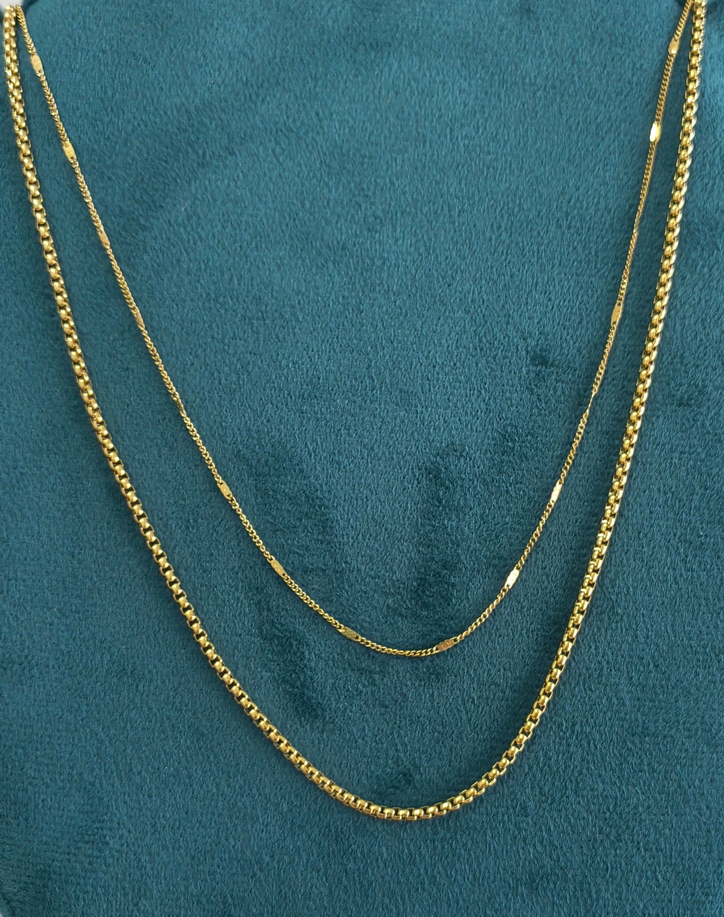 Antitarnish Double Layered Waist Chain 18K Gold Plated