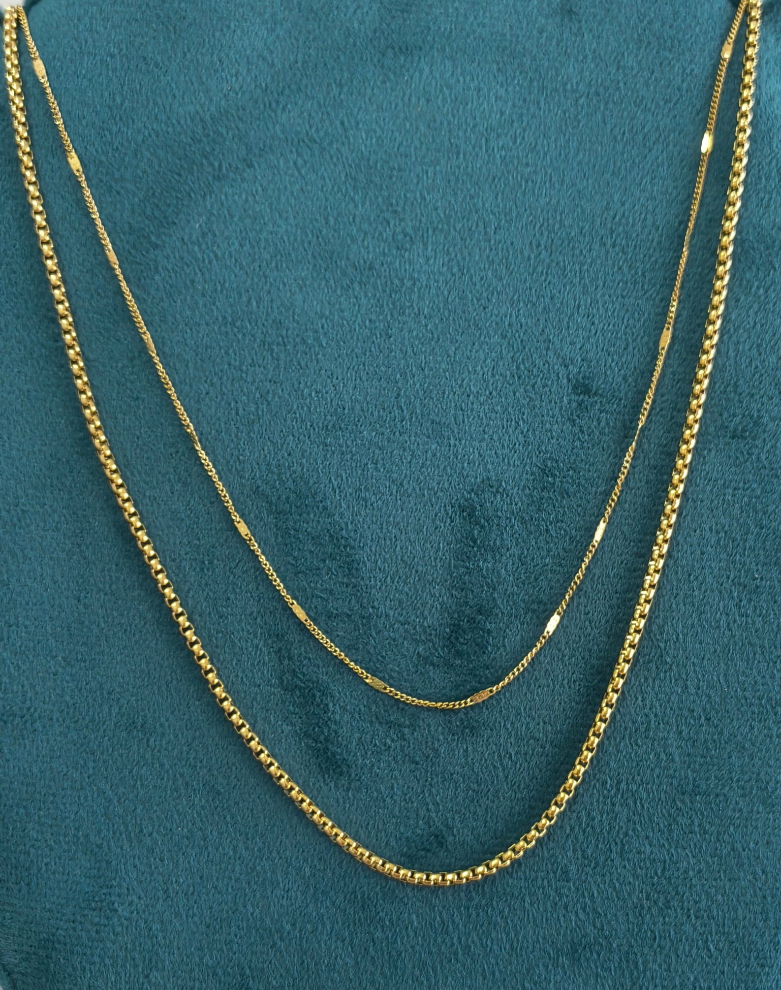 Antitarnish Double Layered Waist Chain 18K Gold Plated