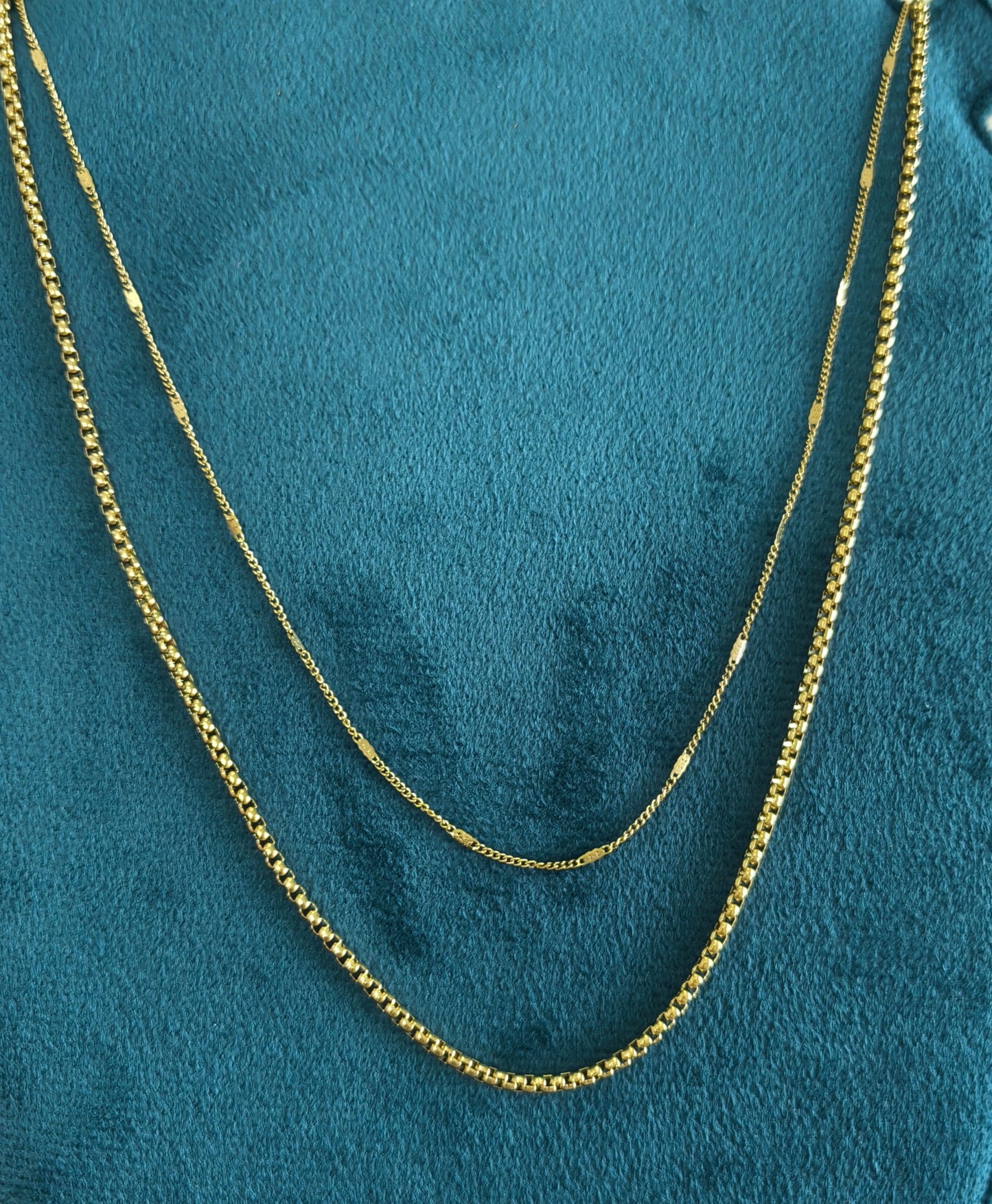 Antitarnish Double Layered Waist Chain 18K Gold Plated