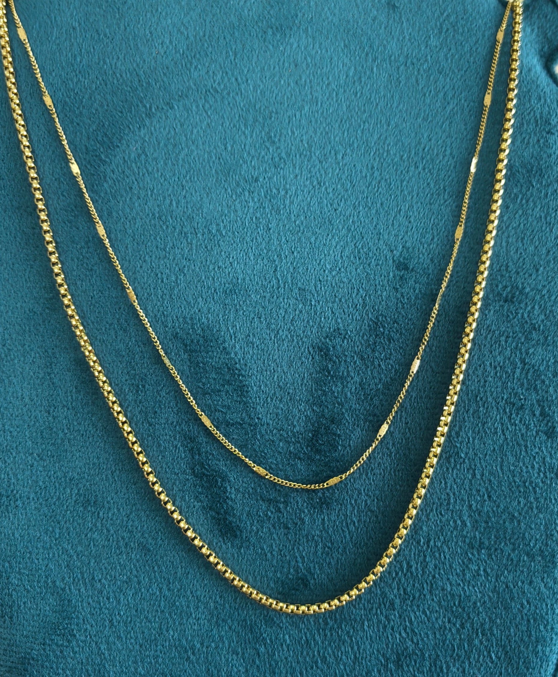 Antitarnish Double Layered Waist Chain 18K Gold Plated