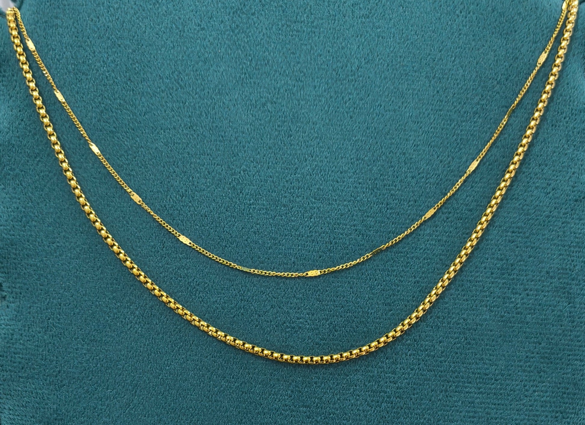 Antitarnish Double Layered Waist Chain 18K Gold Plated