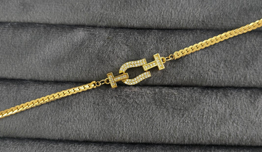 Antitarnish Gold Knot Chain Bracelet 18K Gold Plated