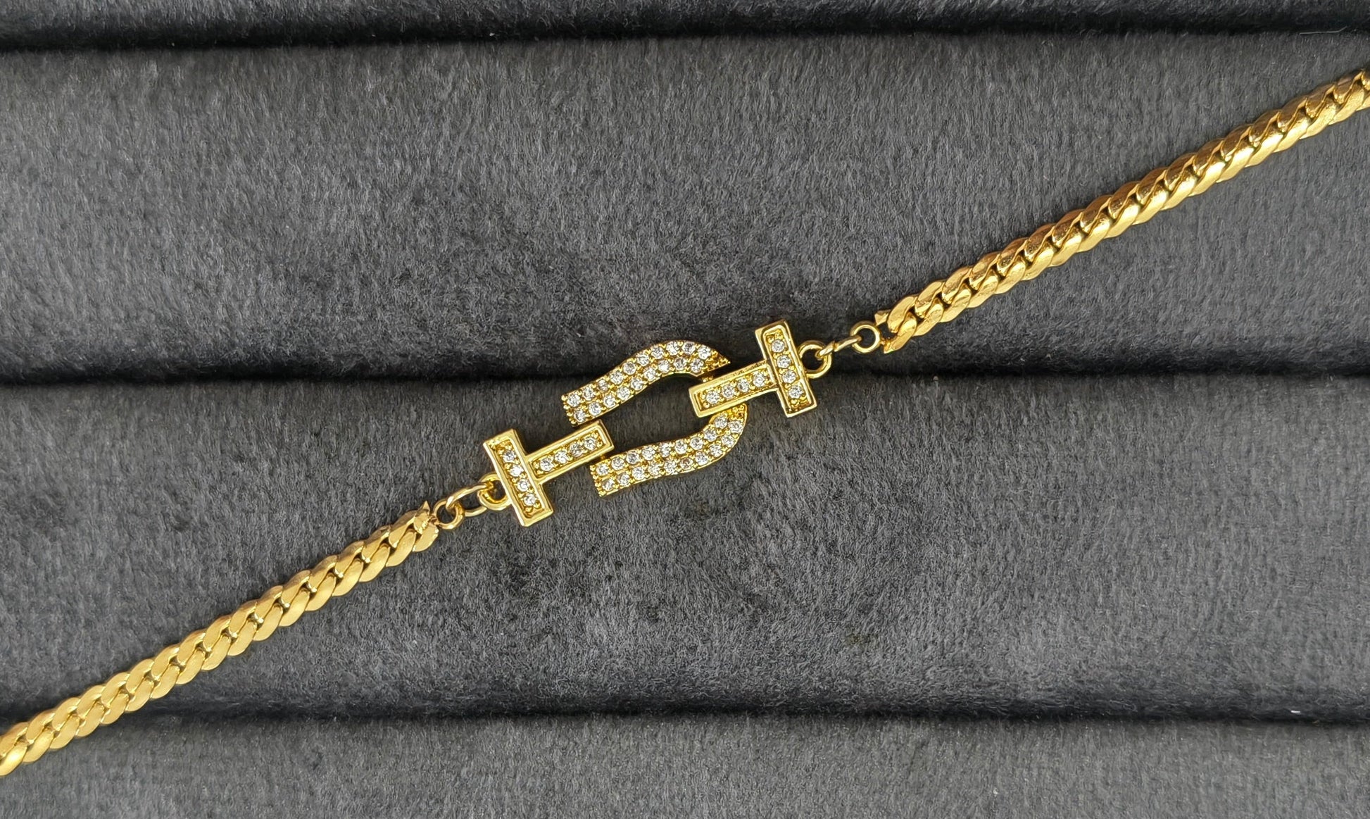 Antitarnish Gold Knot Chain Bracelet 18K Gold Plated