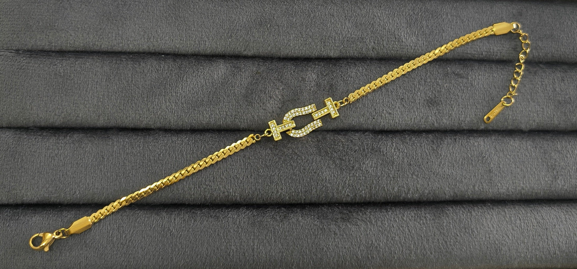 Antitarnish Gold Knot Chain Bracelet 18K Gold Plated