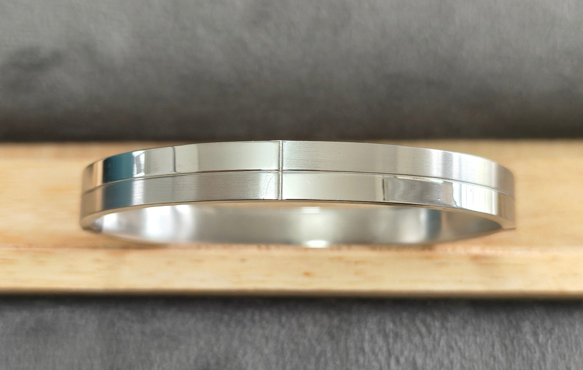 Antitarnish Men's Bracelet Silver Plated Layered Pattern