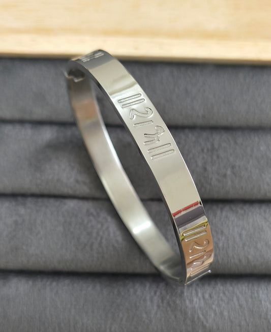 Antitarnish Men's Bracelet Silver Plated Ram Divya Kada