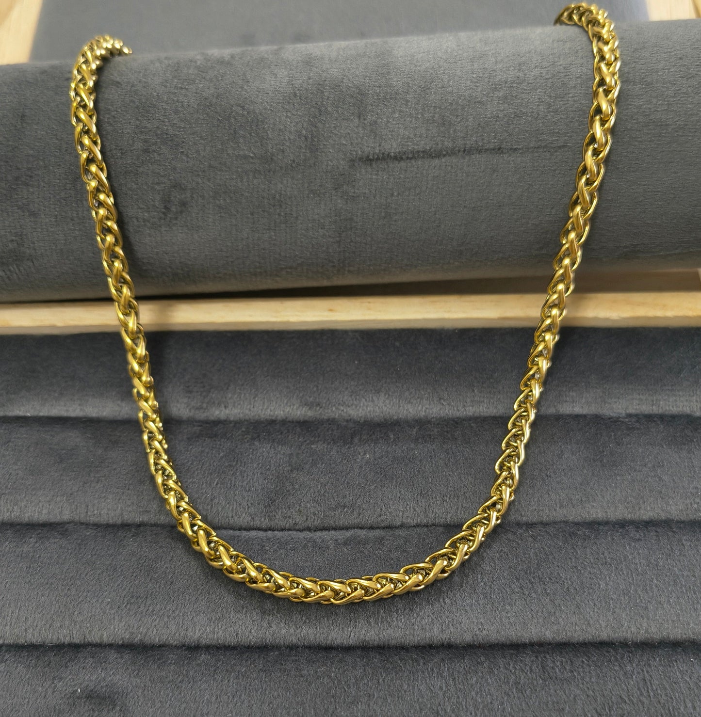 Antitarnish Men's Heavy Bold Style Chain 18K Gold Plated