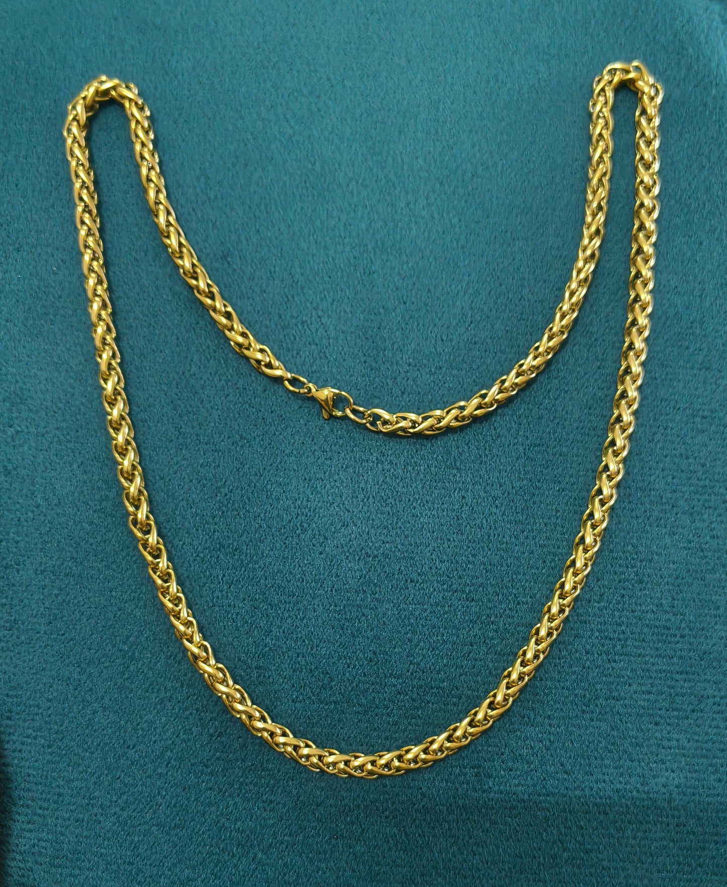 Antitarnish Men's Heavy Bold Style Chain 18K Gold Plated