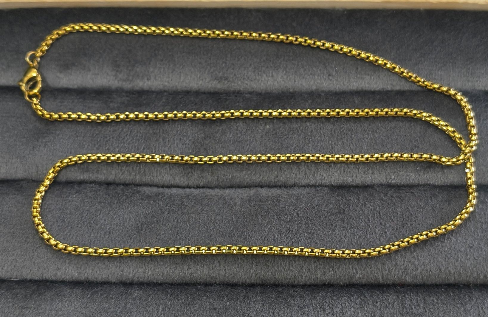 Antitarnish Men's Trendy Golden Chain 18K Gold Plated