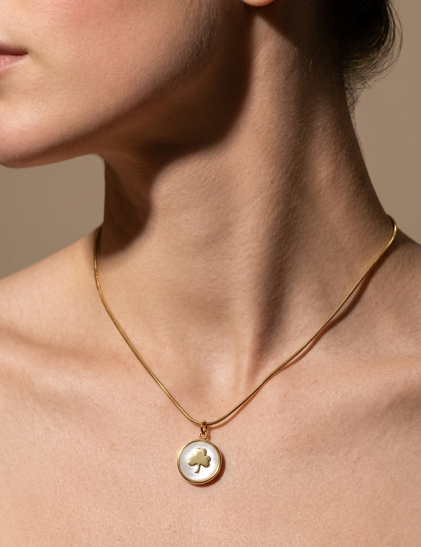 Antitarnish Mini Tree Gold Pendant Necklace 18K Gold Plated