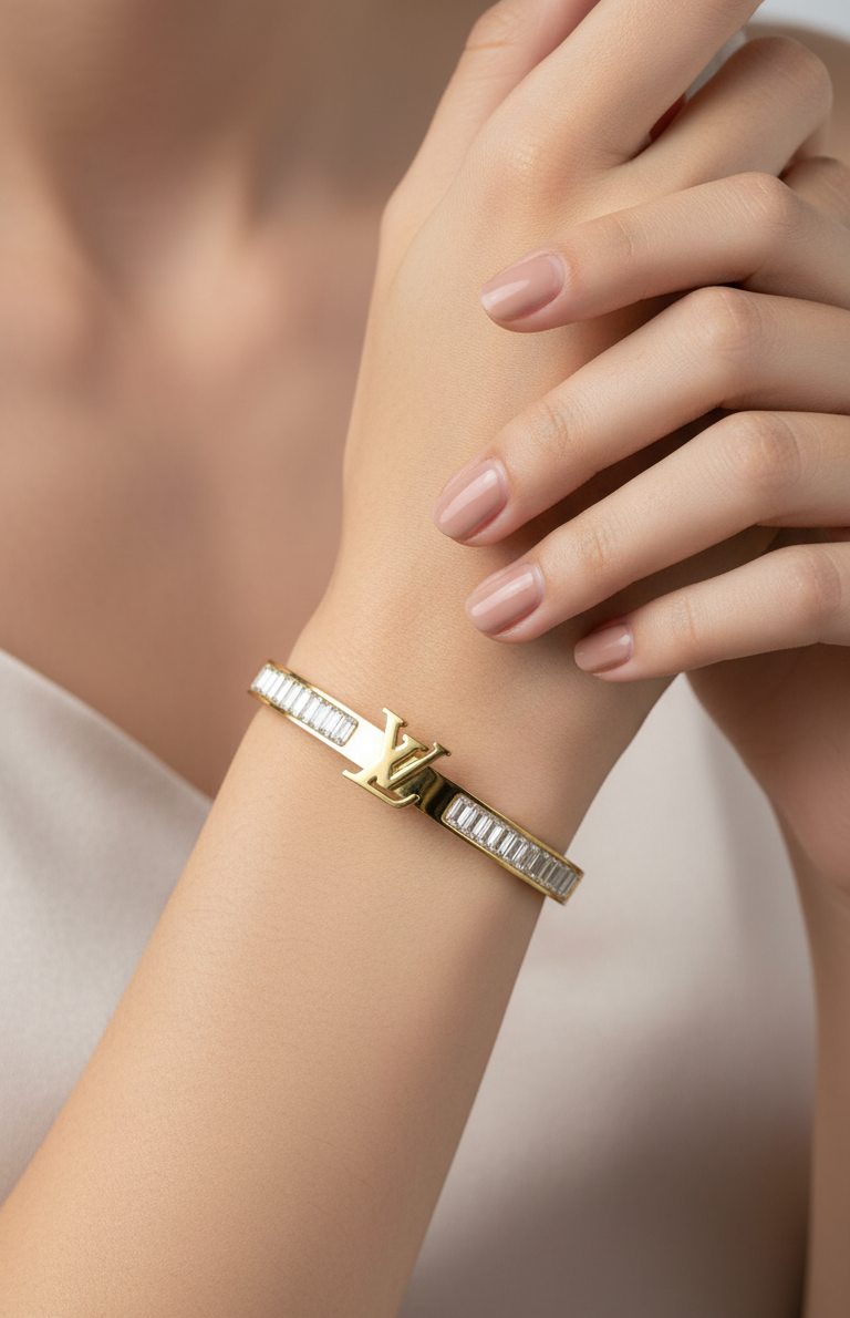 Antitarnish Premium Stone Studded Babysize Bracelet 18K Gold Plated