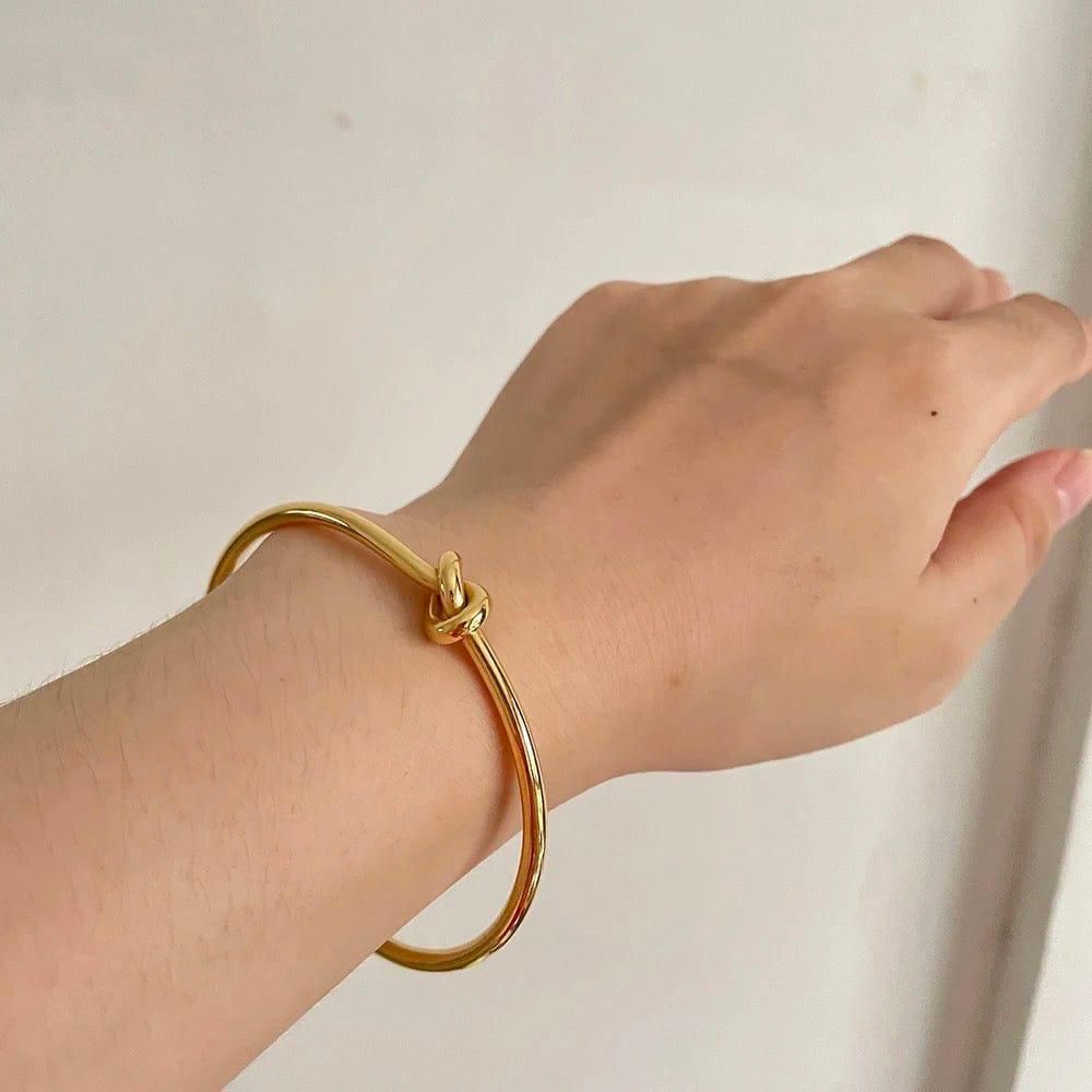 Antitarnish Single Knot Bracelet 18K Gold Plated