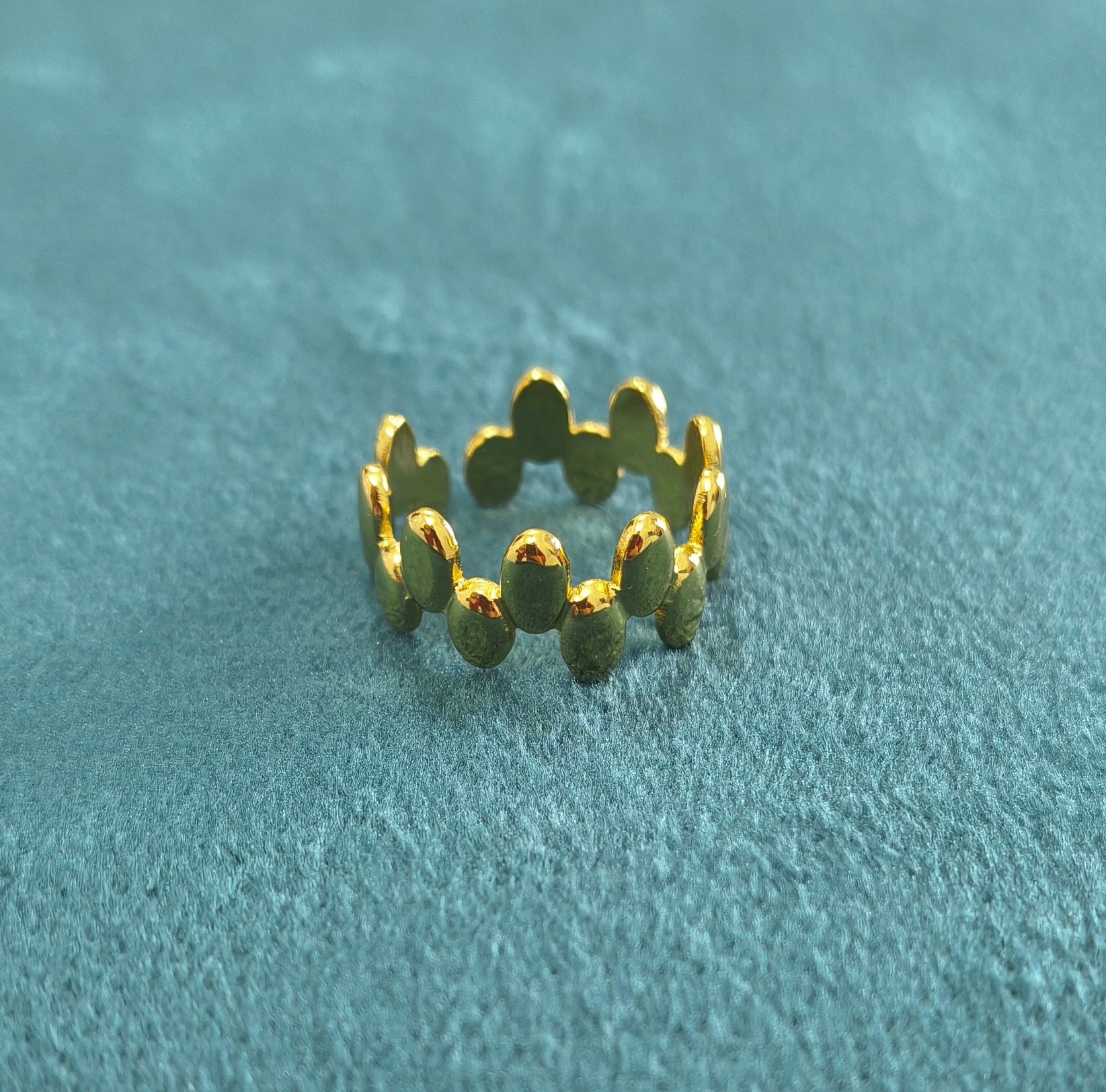 Antitarnish Stylish Adjustable Ring 18K Gold Plated