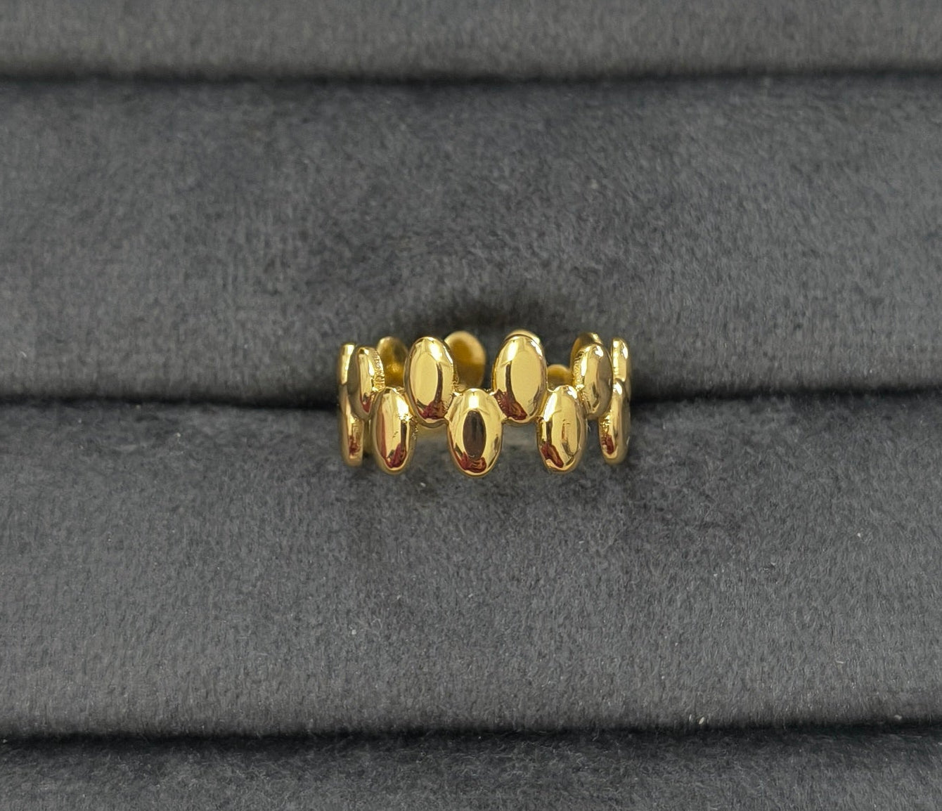 Antitarnish Stylish Adjustable Ring 18K Gold Plated
