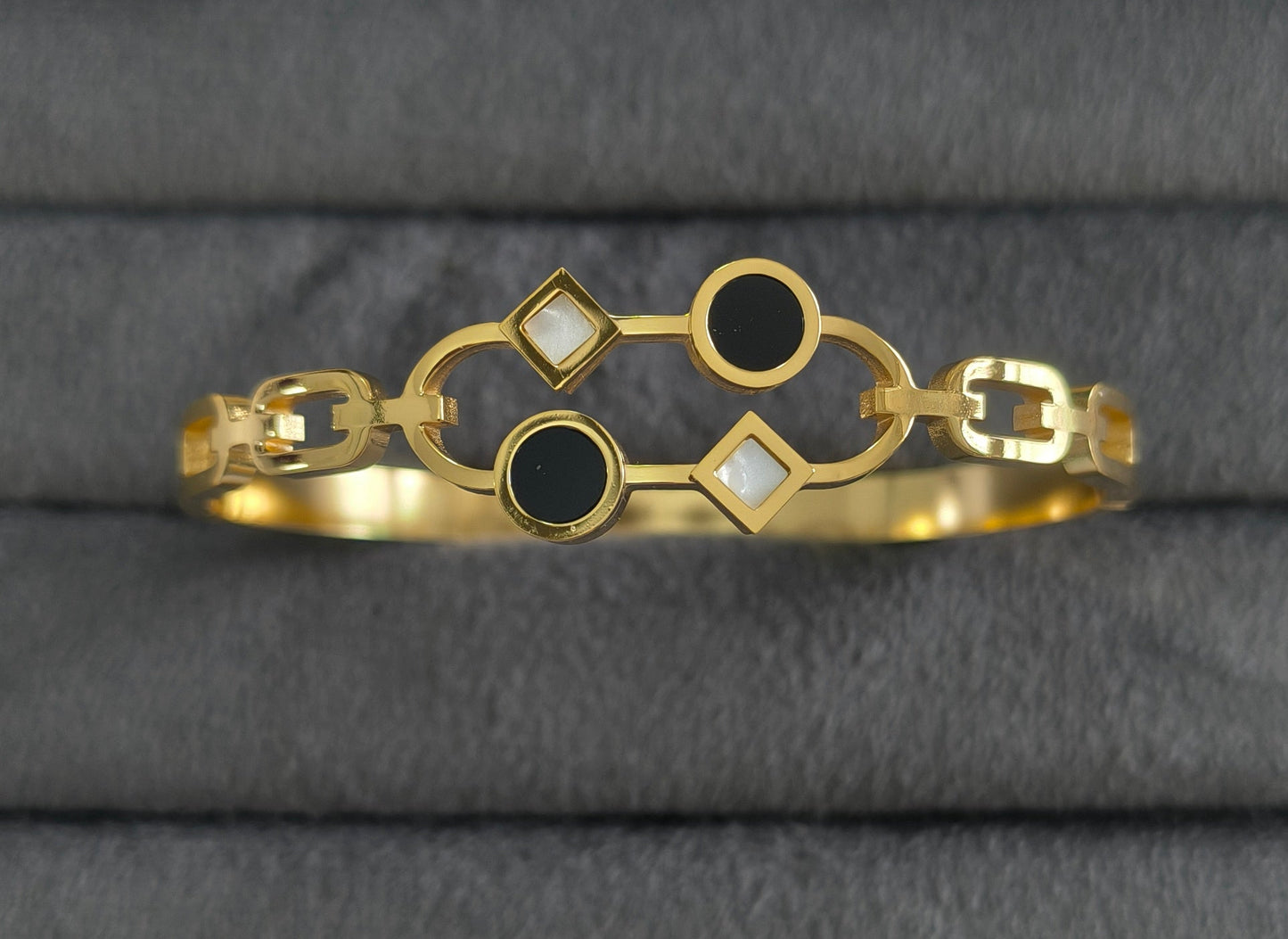 Antitarnish Trendy Sparkle Bracelet 18K Gold Plated