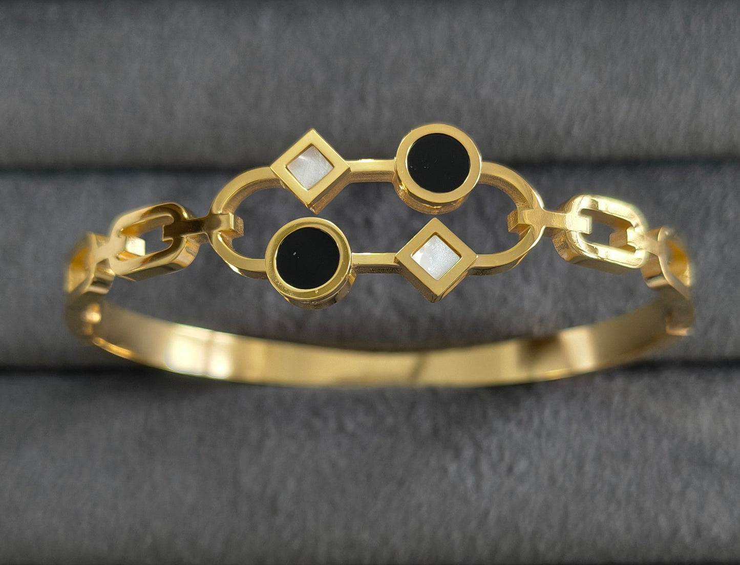 Antitarnish Trendy Sparkle Bracelet 18K Gold Plated