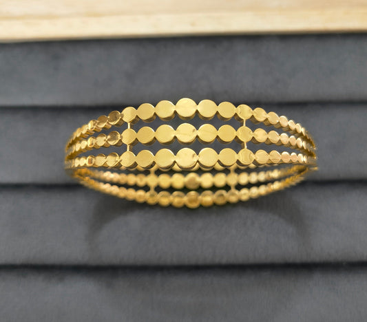 Antitarnish Triple Layered Bracelet 18K Gold Plated