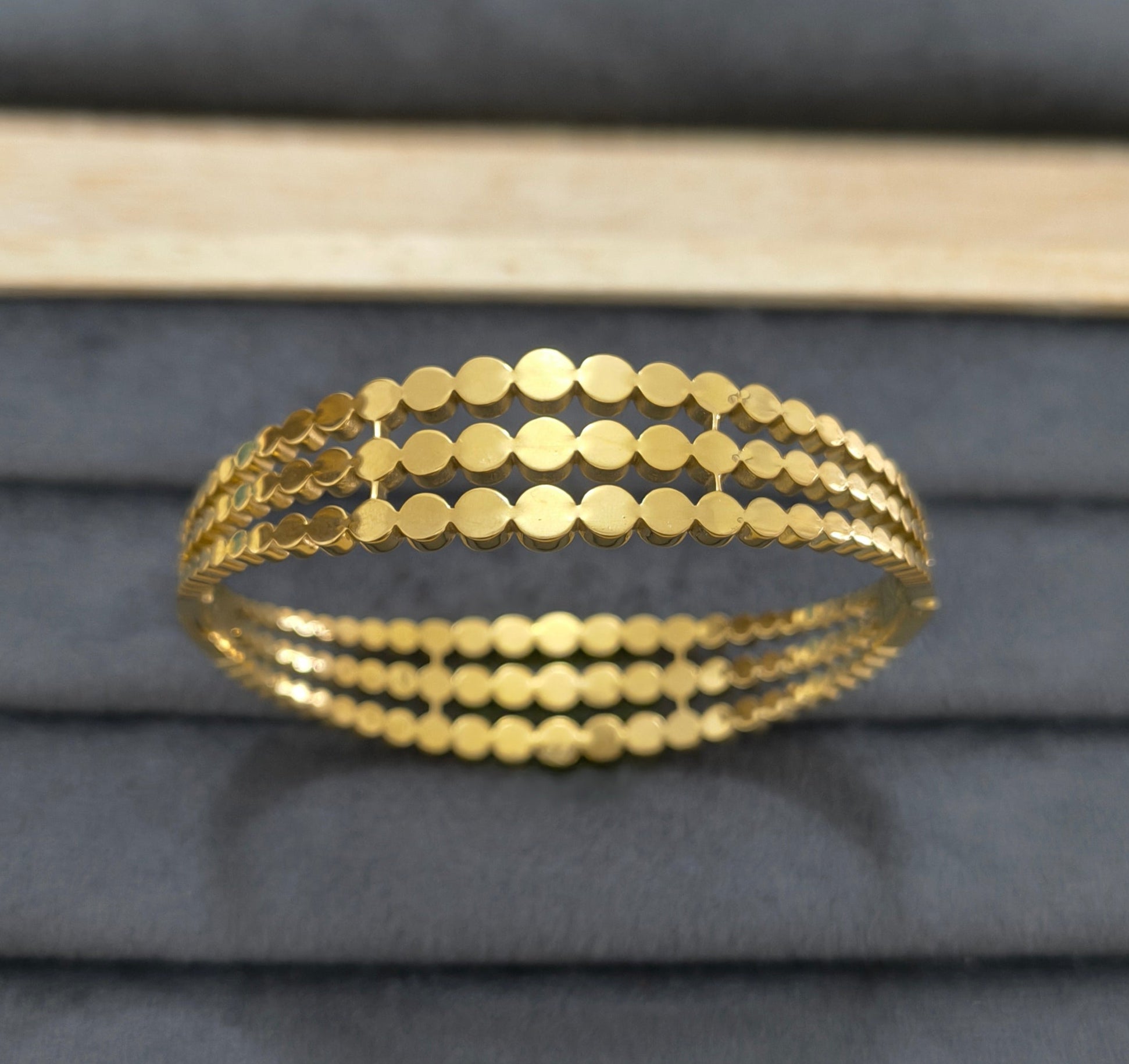 Antitarnish Triple Layered Bracelet 18K Gold Plated