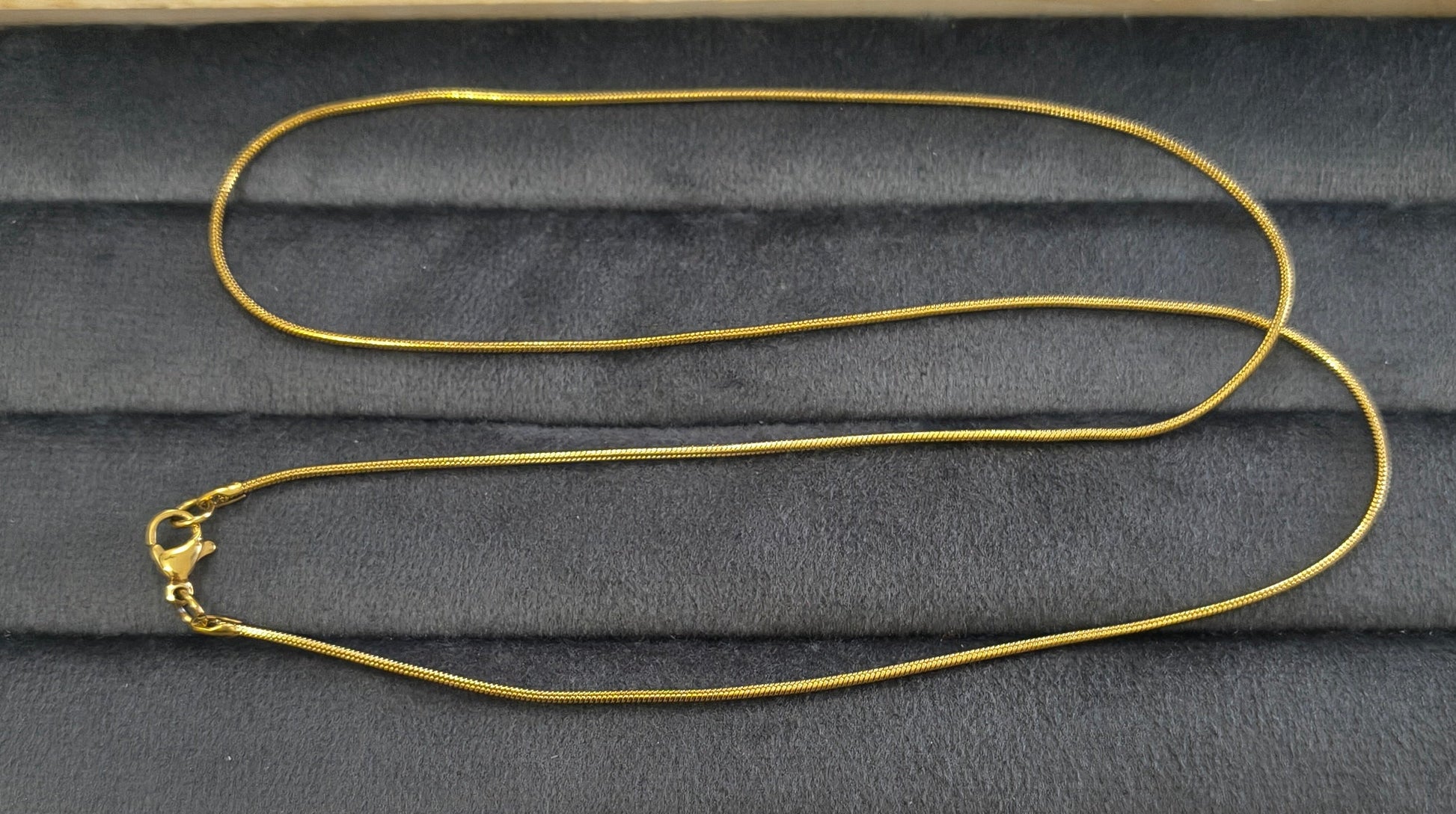 Antitarnish Unisex Fine Rope Chain 18K Gold Plated