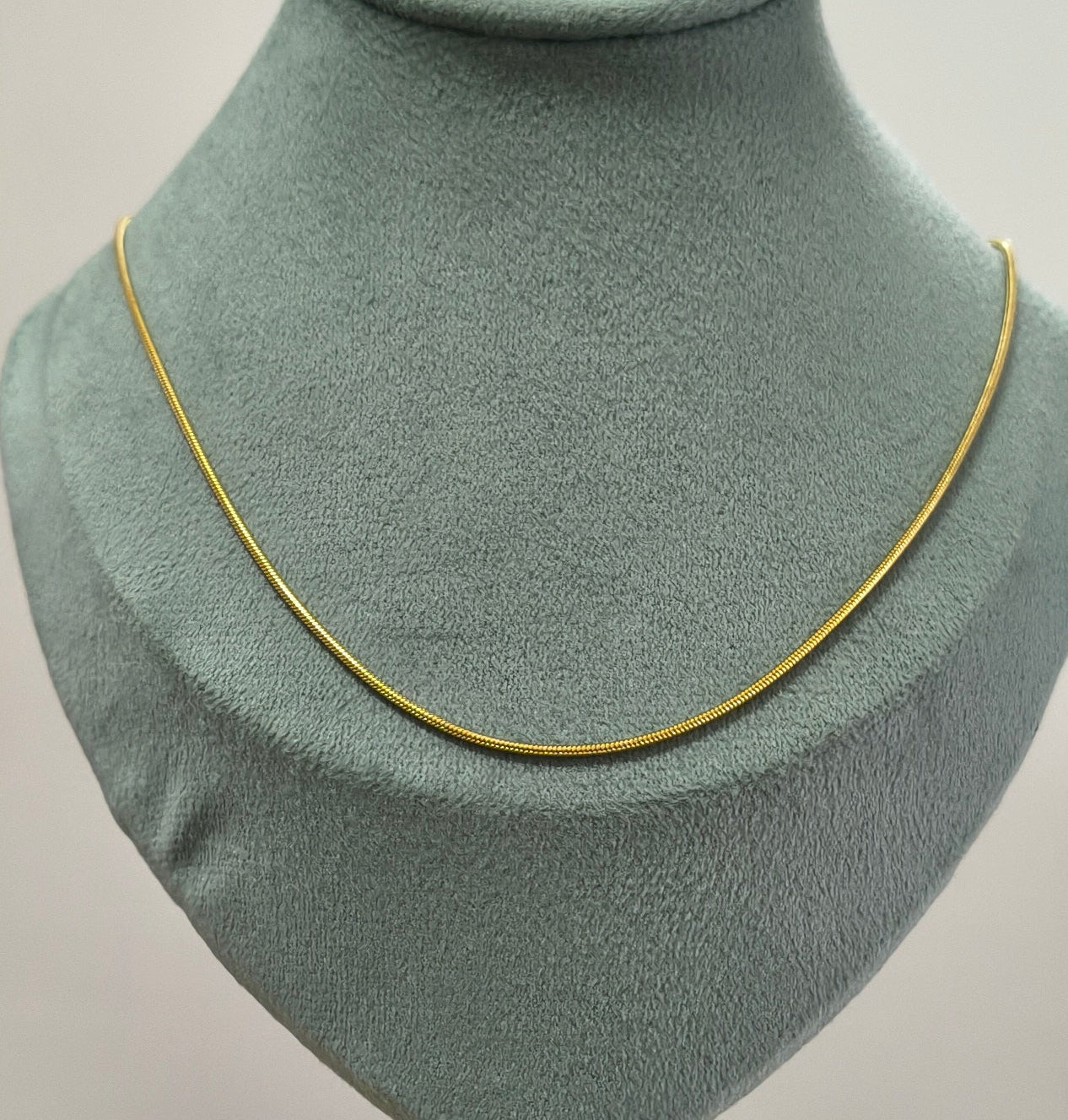 Antitarnish Unisex Fine Rope Chain 18K Gold Plated
